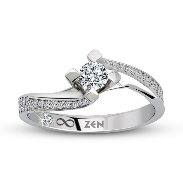 0,33ct Diamond Solitaire Ring